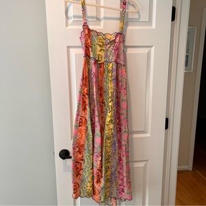 ASOS scalloped mixed dress